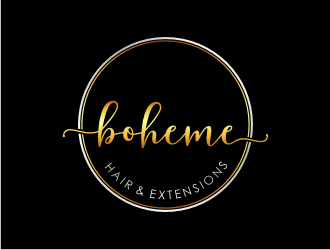 Boheme Hair & Extensions logo design by Gravity