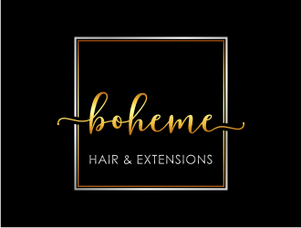 Boheme Hair & Extensions logo design by Gravity