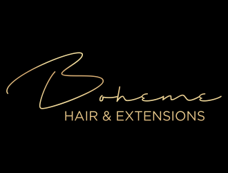 Boheme Hair & Extensions logo design by hopee