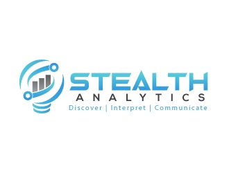 Stealth Analytics logo design by uttam