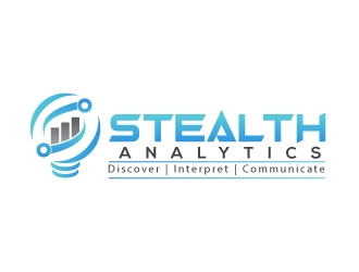 Stealth Analytics logo design by uttam
