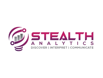 Stealth Analytics logo design by uttam