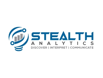 Stealth Analytics logo design by uttam