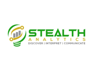 Stealth Analytics logo design by uttam