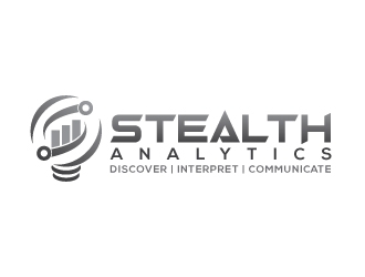 Stealth Analytics logo design by uttam