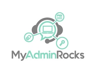 My Admin Rocks  logo design by jaize