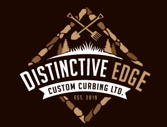 Distinctive Edge Custom Curbing Ltd. logo design by REDCROW