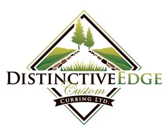Distinctive Edge Custom Curbing Ltd. logo design by REDCROW