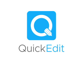 Quick Edit logo design by nandoxraf