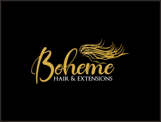 Boheme Hair & Extensions logo design by Greenlight