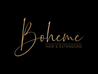 Boheme Hair & Extensions logo design by dgrafistudio
