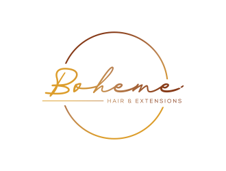 Boheme Hair & Extensions logo design by dgrafistudio