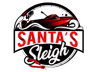 Santa’s Sleigh logo design by Suvendu