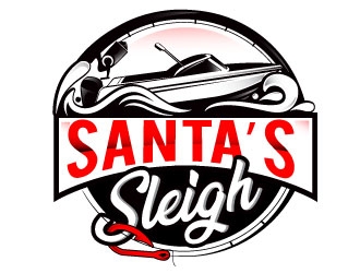 Santa’s Sleigh logo design by Suvendu