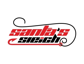 Santa’s Sleigh logo design by adwebicon