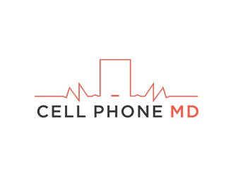 cell phone md logo design by kurnia
