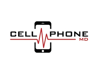 cell phone md logo design by Fear