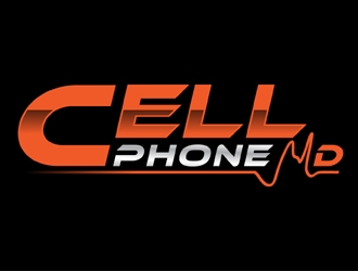 cell phone md logo design by MAXR