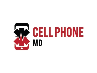 cell phone md logo design by Fear