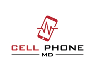 cell phone md logo design by Fear