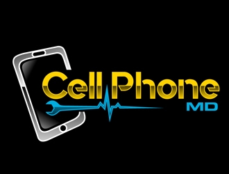 cell phone md logo design by DreamLogoDesign