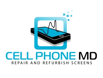 cell phone md logo design by DreamLogoDesign