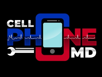 cell phone md logo design by DreamLogoDesign