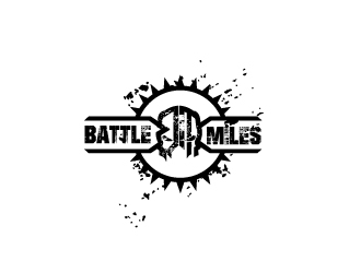 BATTLE MILES logo design by Rock