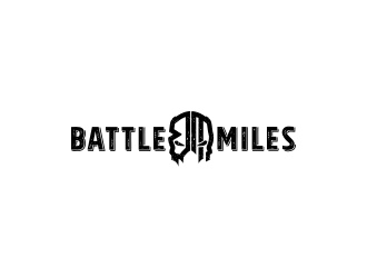 BATTLE MILES logo design by N3V4
