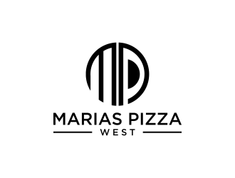marias pizza west logo design by p0peye