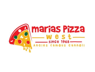marias pizza west logo design by adwebicon