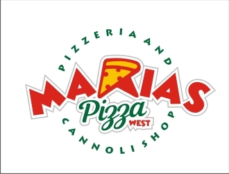 marias pizza west logo design by GURUARTS