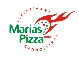 marias pizza west logo design by GURUARTS