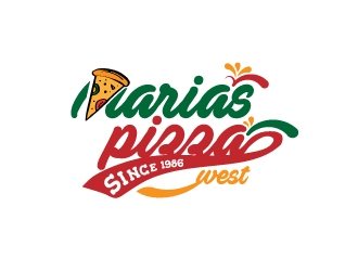 marias pizza west logo design by jhanxtc