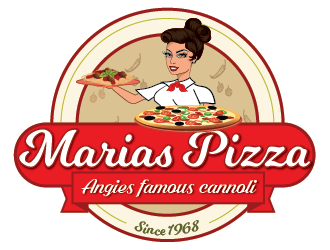 marias pizza west logo design by SiliaD