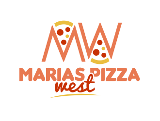 marias pizza west logo design by serprimero