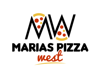 marias pizza west logo design by serprimero
