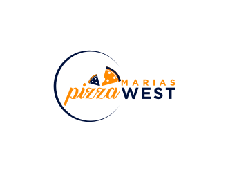 marias pizza west logo design by bricton