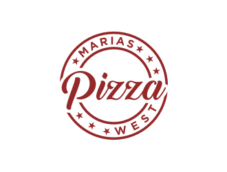 marias pizza west logo design by bricton