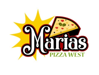 marias pizza west logo design by Suvendu