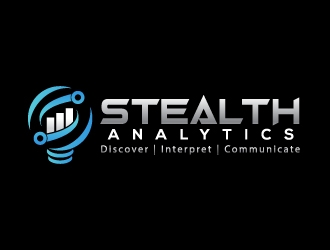 Stealth Analytics logo design by uttam