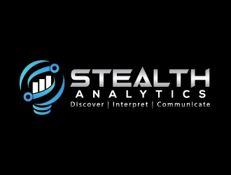 Stealth Analytics logo design by uttam