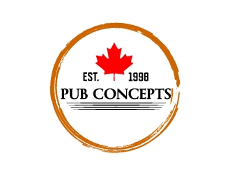Pub Concepts logo design by Erasedink