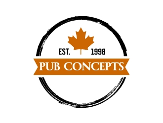 Pub Concepts logo design by Erasedink