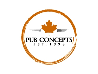 Pub Concepts logo design by Erasedink