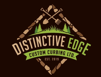 Distinctive Edge Custom Curbing Ltd. logo design by REDCROW