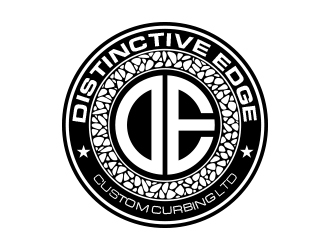 Distinctive Edge Custom Curbing Ltd. logo design by MarkindDesign