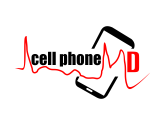cell phone md logo design by cahyobragas