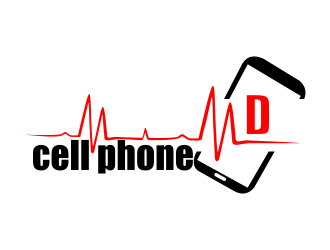cell phone md logo design by cahyobragas