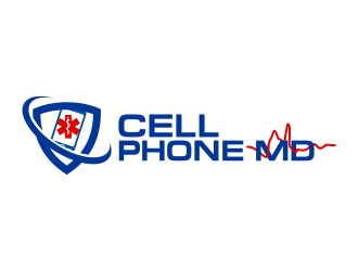cell phone md logo design by Panara